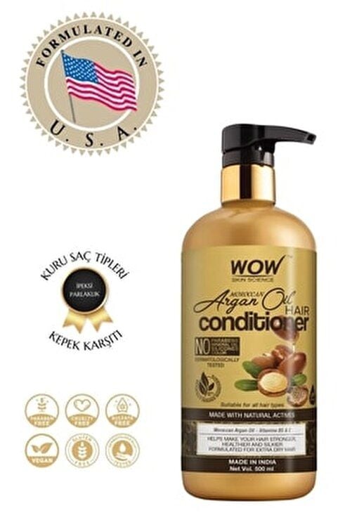 WOW Skin Science Fas Argan Yağı Saç Kremi 500 ml