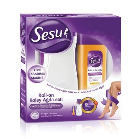 Sesu RollOn Kolay Ağda Seti Normal Tüyler Isıtıcı + Kartuş