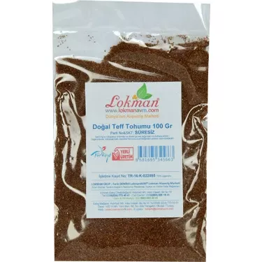 Lokmanavm Doğal Teff Tohumu 100 gr Paket