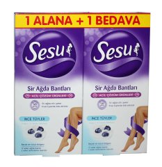 Sesu Sir Ağda Bantları İnce Tüyler 1+1 Bedava
