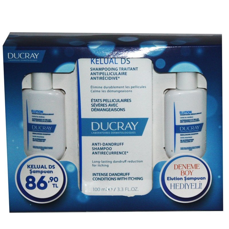 DUCRAY KELUAL DS Şampuan 100 ml + Elution Şampuan Hediye (deneme boy)