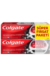 Colgate Optic White Charcoal Diş Macunu 50 ml - 2'li Fırsat Paketi