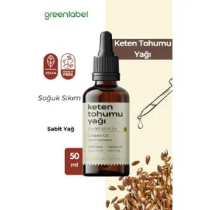 Greenlabel Keten Tohumu Yağı %100 Doğal ve Saf 50 ml