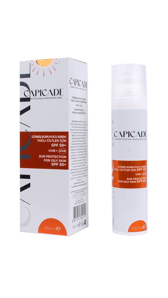 Capicade Güneş Koruyucu Krem Yağlı Ciltler İçin SPF50+ 100 ml