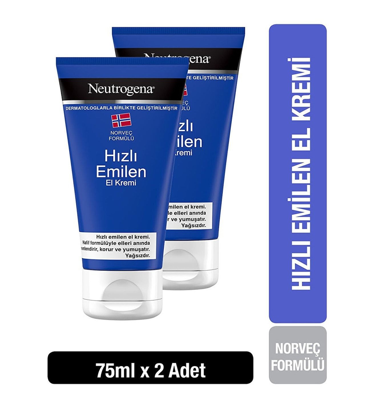 Neutrogena Hızlı Emilen El Kremi 75 ml 2 Adet