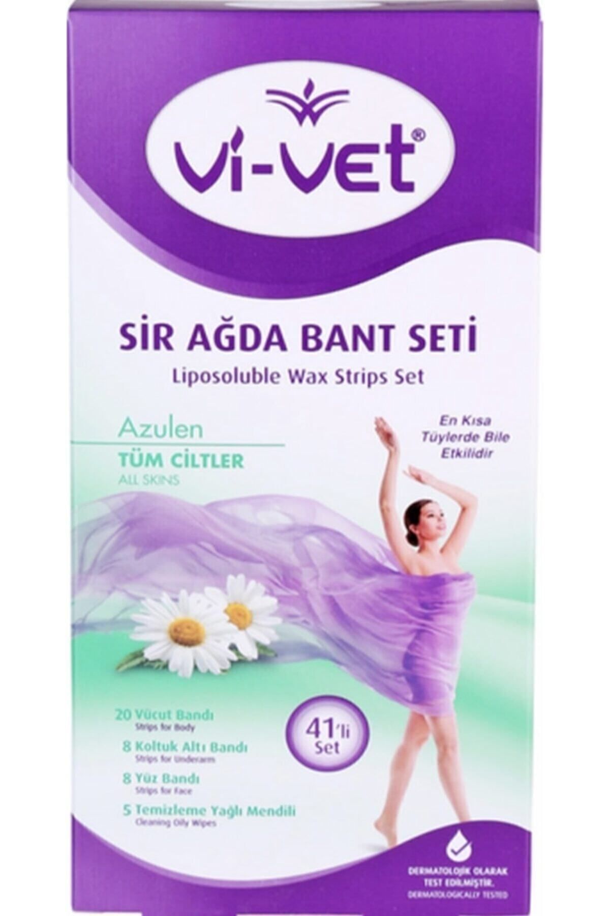 Vi-Vet Sir Ağda Bandı Azulen Vücut 41'li Hassas Cilt