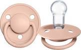 Bibs De Lux Silikon 0-36 Ay Emzik - Blush