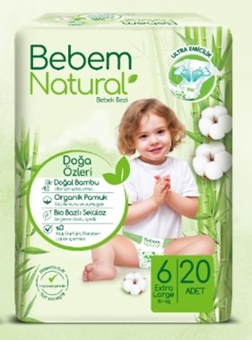 Bebem Natural E.Large 20X6 Jumbo No 6