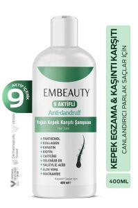 Embeauty Kepek Kaşıntı ve Egzama Karşıtı 9 Aktifli Şampuan 400 ml