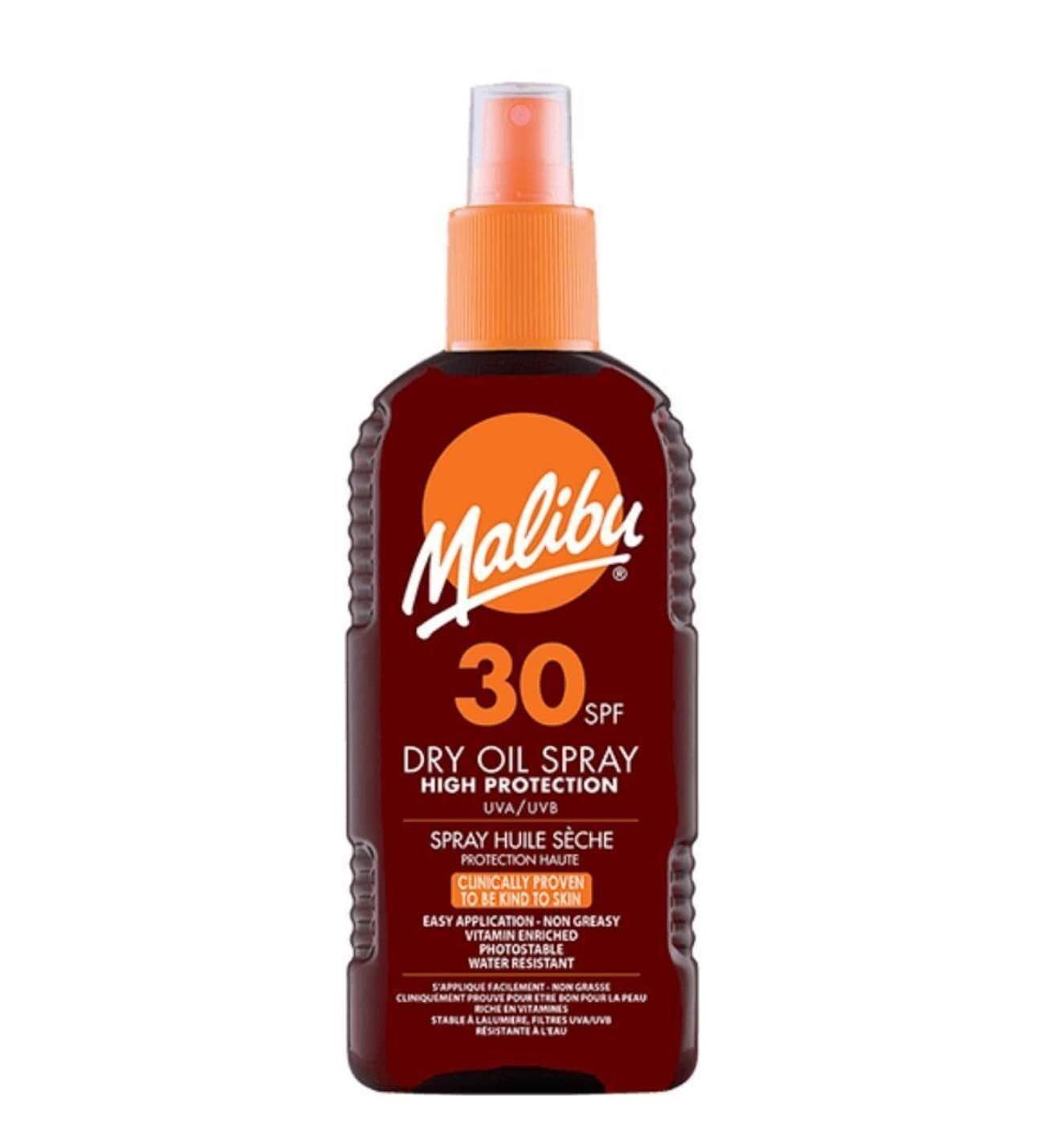 Malibu Güneş Koruyucu Dry Oil Bronzlaştırıcı Sprey SPF30 200 ml