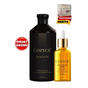 Cozyce Keratin Sonrası Saç Bakım Seti - Keratin 600 ml + Saç Serumu 30 ml