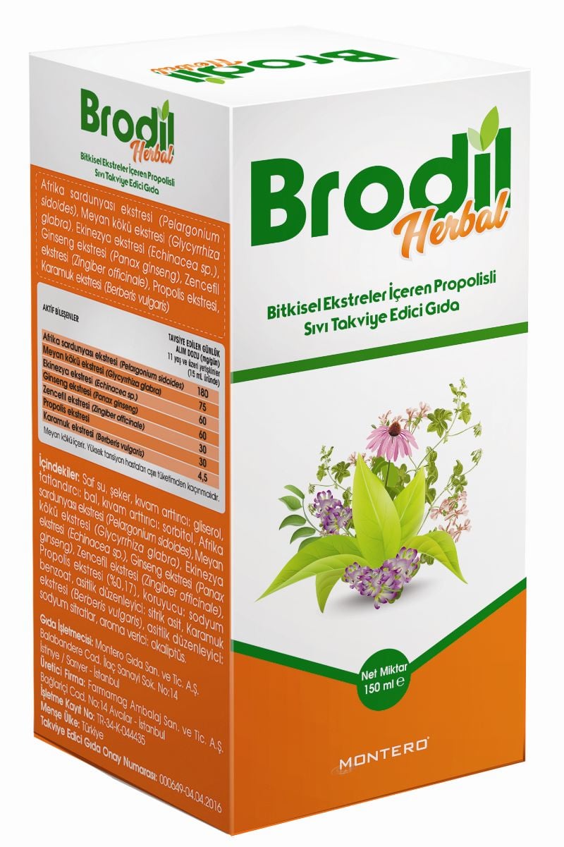 BRODIL HERBAL ADULTS SIVI TAKVIYE EDICI GIDA 150 ML