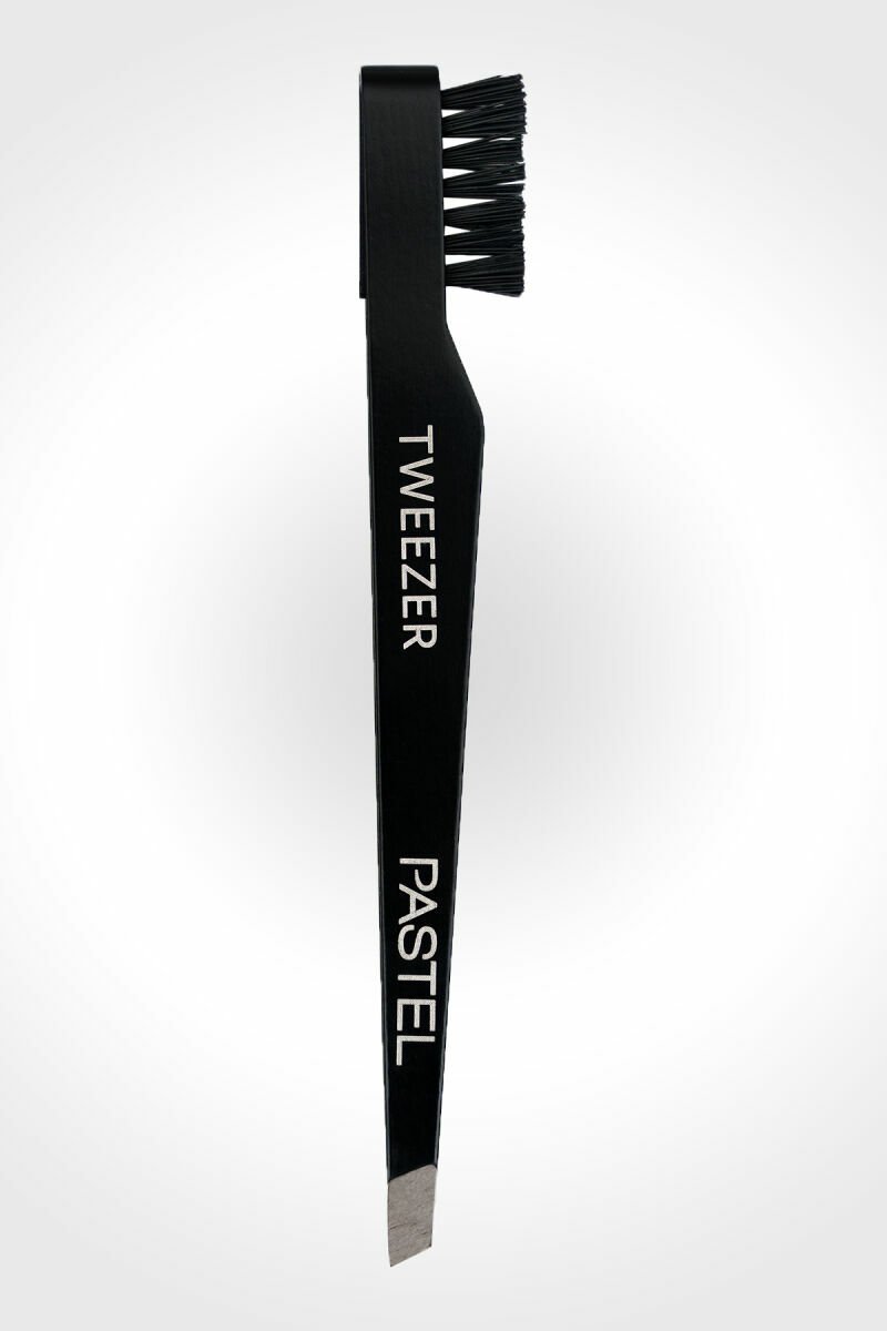 Pastel Sıngle Tweezer Wıth Brush 09 Eğik Uçlu Cımbız+Kaş Tarağı