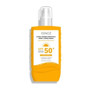 Sinoz Ultra Yüksek Koruyucu Vücut Güneş Kremi Nemlendirici Hassas Bakım Sprey SPF50+ 200 ml