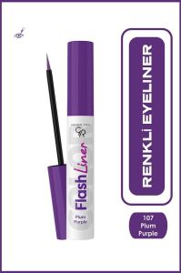 Golden Rose Flash Liner Colered Eyeliner No:107 Plum Purple - Renkli Eyeliner
