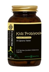 Microbiome Kids Probiyotik ve Vitamin 30 Çiğneme Tableti