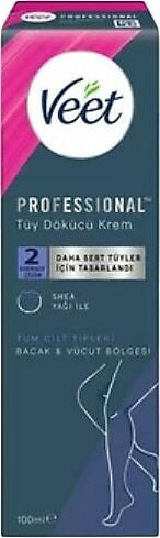 Veet Bacak ve Vücut Bölgesi İçin Professional Tüy Dökücü Krem 100 ml