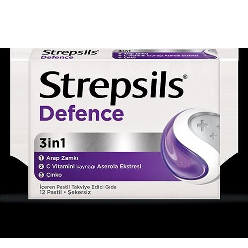STREPSILS DEFENCE 12 PASTIL