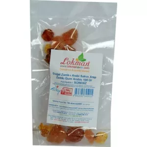Lokmanavm Arap Zamkı Zamk-I Arabi Sakızı Doğal Gum Arabic 100 gr Paket