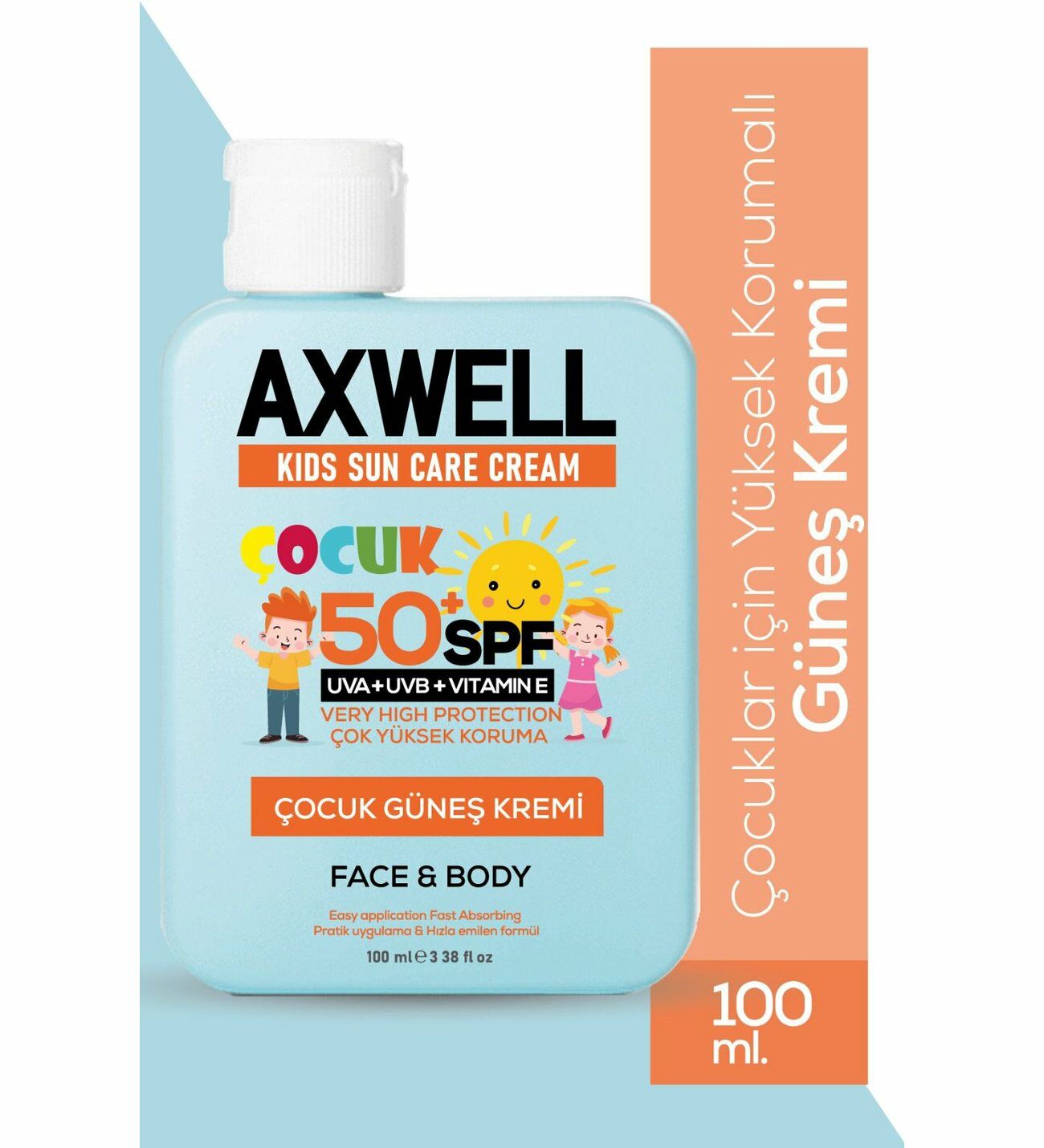 Shiwwa Sun Series Güneş Kremi Kids Bebek ve Çocuk SPF50 100 ml