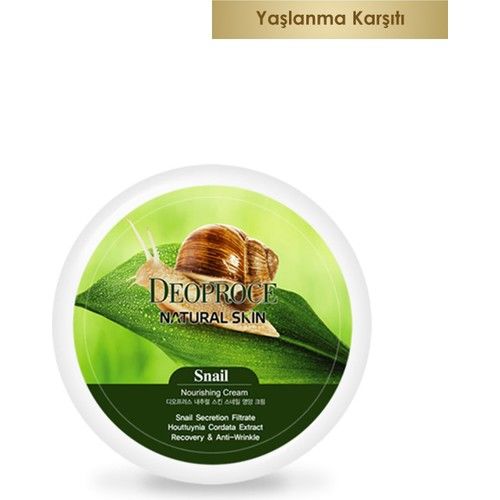 Deoproce Salyangoz Özlü Besleyici Nemlendirici ve Yaşlanma Karşıtı Yüz Kremi 100 gr