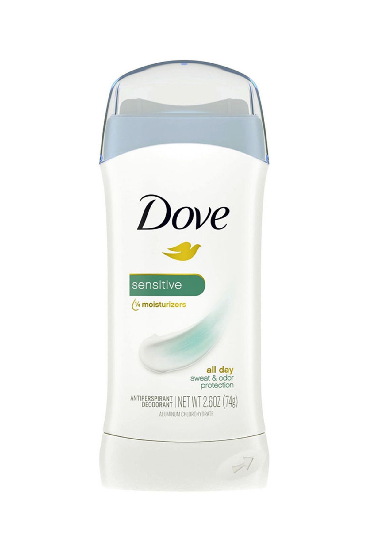Dove Sensitive Hassas Cilt 1/4 Moisturizers Deodorant 2.6 oz 74 gr