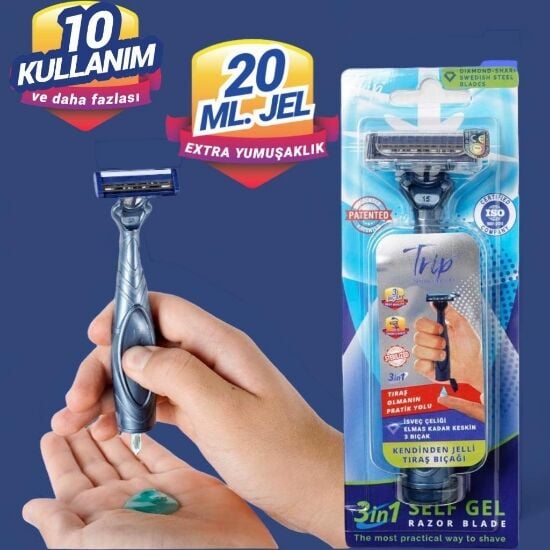 Trip Shave Club Kendinden Jelli Tıraş Bıçağı 6'lı
