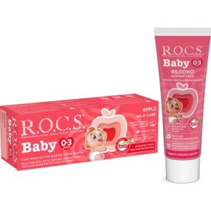 Rocs Baby Elma Püresi Tadında 0-3 Yaş Diş Macunu 45 gr