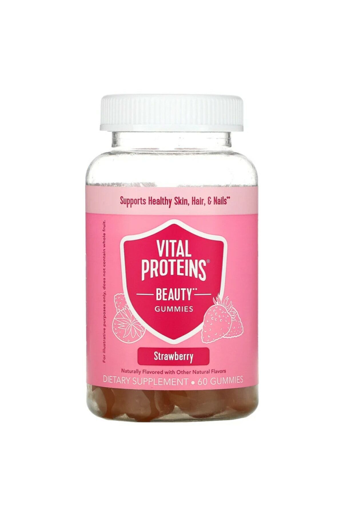 Vital Proteins Beauty Gummies Strawberry 60 Gummies