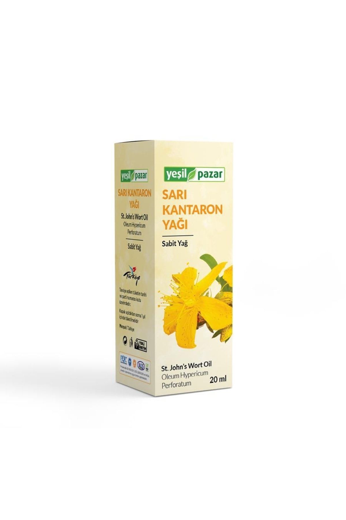 Yeşil Pazar Sarı Kantaron Yağı 20 ml