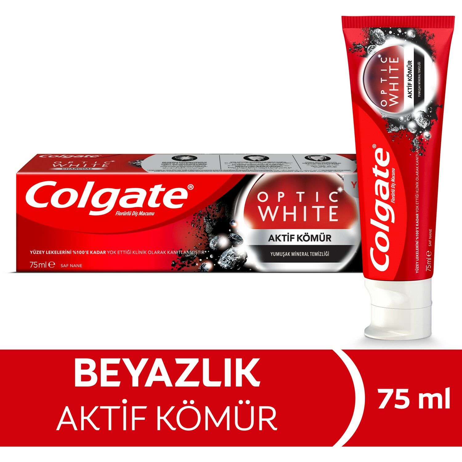 Colgate Nane Temizliği Macun 75 ml + Kömür Temizliği Diş Macunu 50 ml