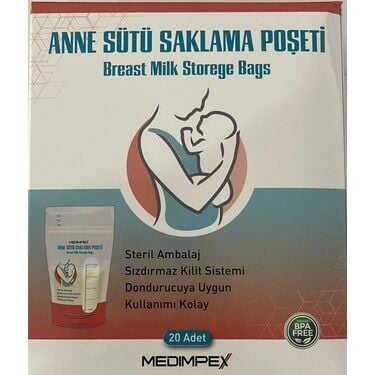 Medimpex Anne Sütü Saklama Poşeti 20'li - 5 Adet