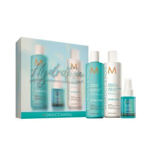 Moroccanoil Hydration Spring Kit Hydration Şampuan 250 ml + Saç Kremi 250 ml + Durulanmayan Saç Kremi 50 ml - 3'lü Set