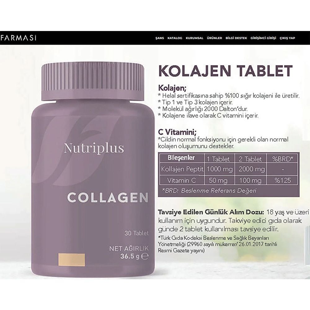 Franizill Collagen 30 Tablet