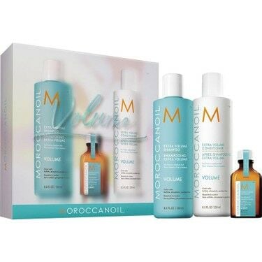 Moroccanoil Volume Spring Kit Extra Volume Şampuan 250 ml + Saç Kremi 250 ml + Saç Bakım Yağı 25 ml - 3'lü Set