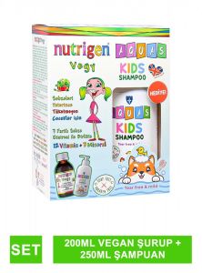 Nutrigen Vegy Şurup 200 ml + Aquas Kids Şampuan 250 ml Hediyeli