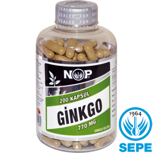 NOP Ginkgo Biloba 200 Kapsül 770 mg Ginko SKT 2023