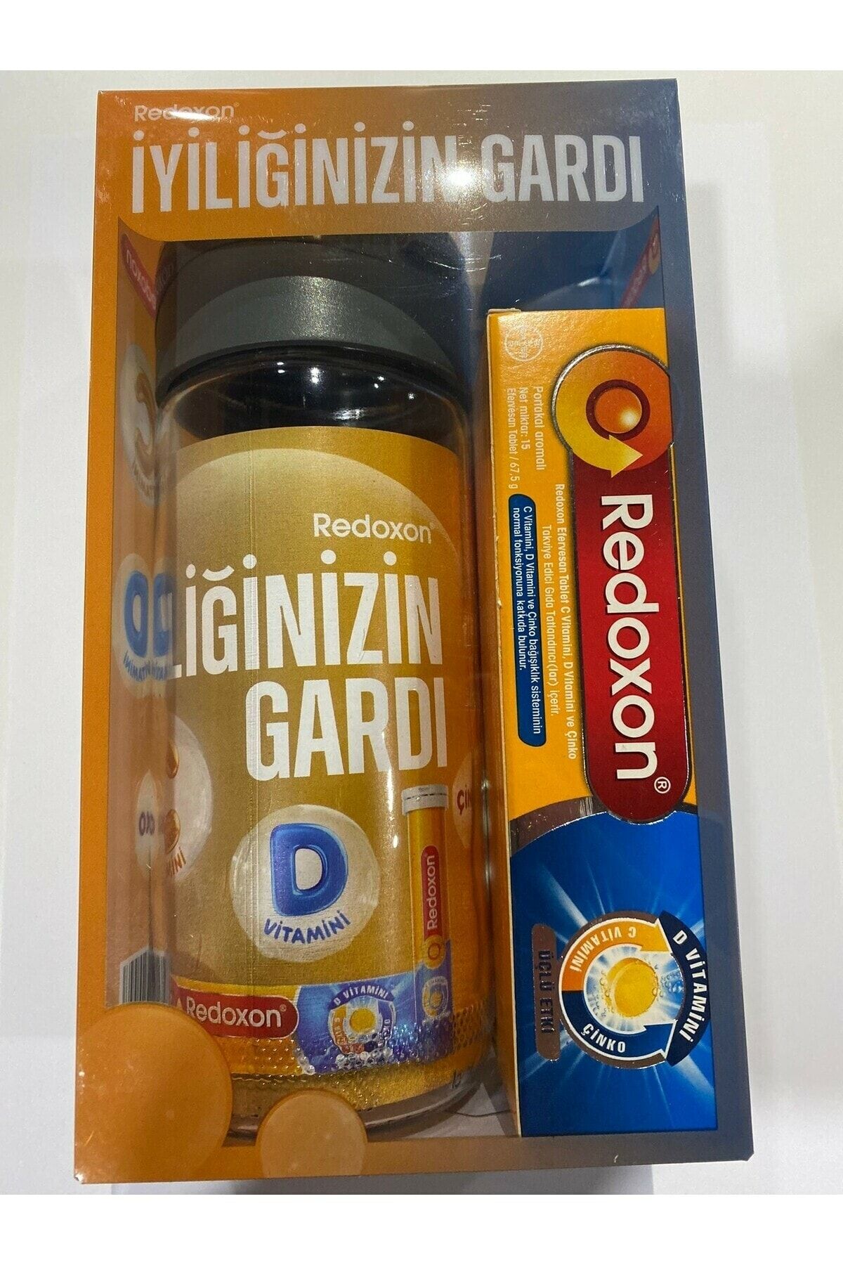 Redoxon 3'lü Etki 30 Efervesan Tablet + Cam Matara Hediyeli
