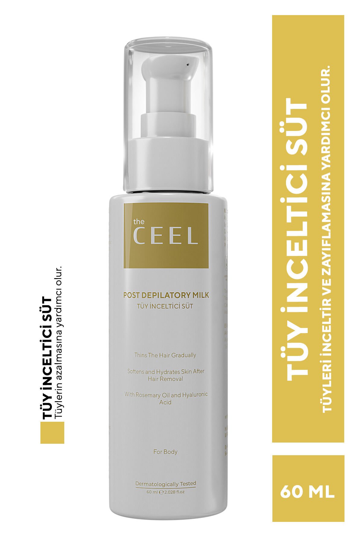 The Ceel Tüy Azaltıcı ve Nemlendirici Süt Isırgan Otu & Hyaluronik Asit Özlü 60 ml