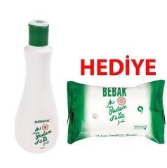 Bebak Acıbadem Temizleme Sütü 215 Gr (Bebak Makyaj Temizleme Mendili Hediye)