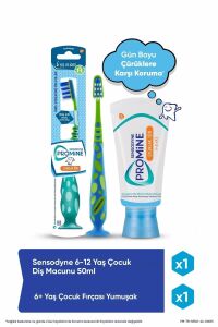 Sensodyne Promıne Kids 6+ Yaş Diş Macunu 50 ml + Fırça Seti
