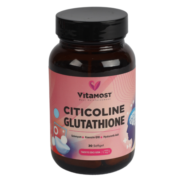 Vitamost Citicoline Glutathione Selenyum COQ-10 30 Softjel