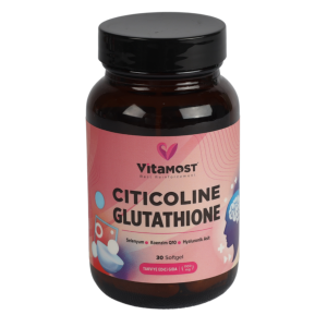 Vitamost Citicoline Glutathione Selenyum COQ-10 30 Softjel