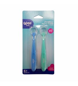 Wee Baby 354 Silikon Mama Kaşığı 6+ Ay 2'li