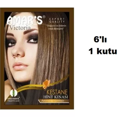 Amar's Hint Kınası Kestane 6'lı Paket