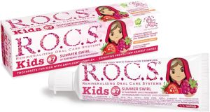 Rocs Kids 4-7 Yaş Ahududu&Çilek Diş Macunu 35 ml