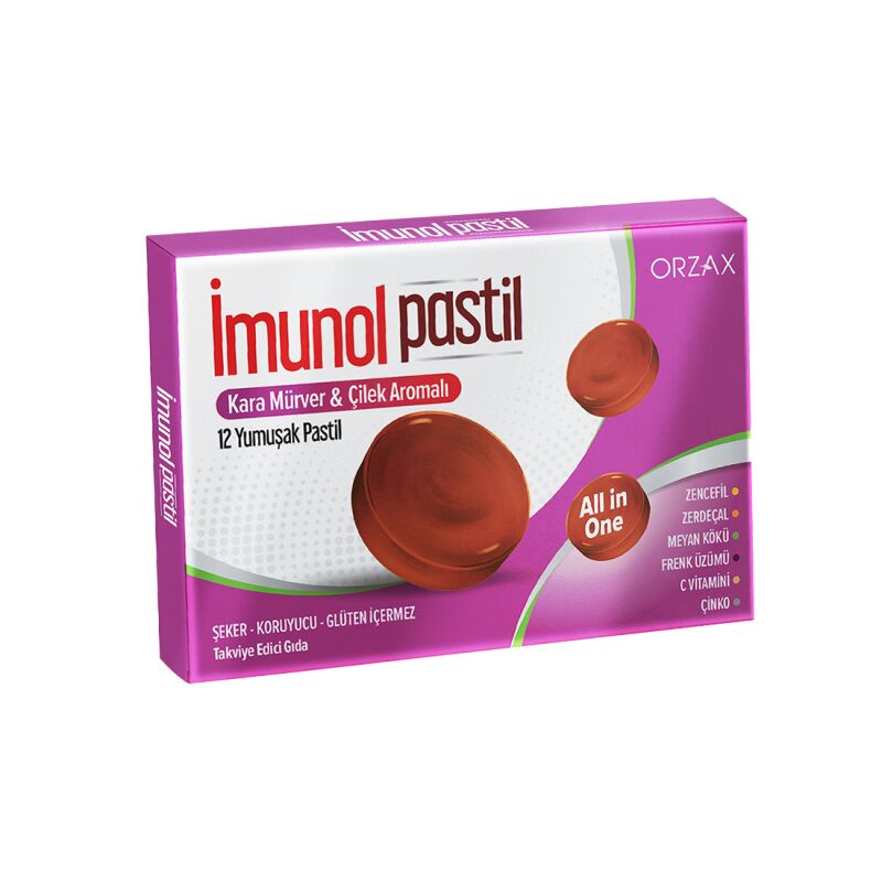 IMUNOL KARAMURVER CILEK AROMALI 12 PASTIL