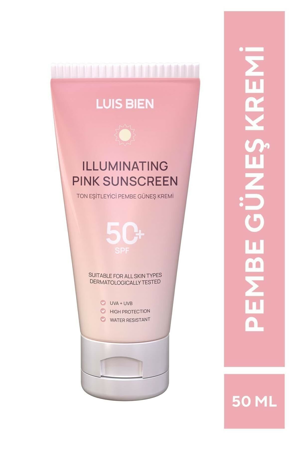 Luis Bien Ton Eşitleyici Pembe Güneş Kremi SPF50 50 ml