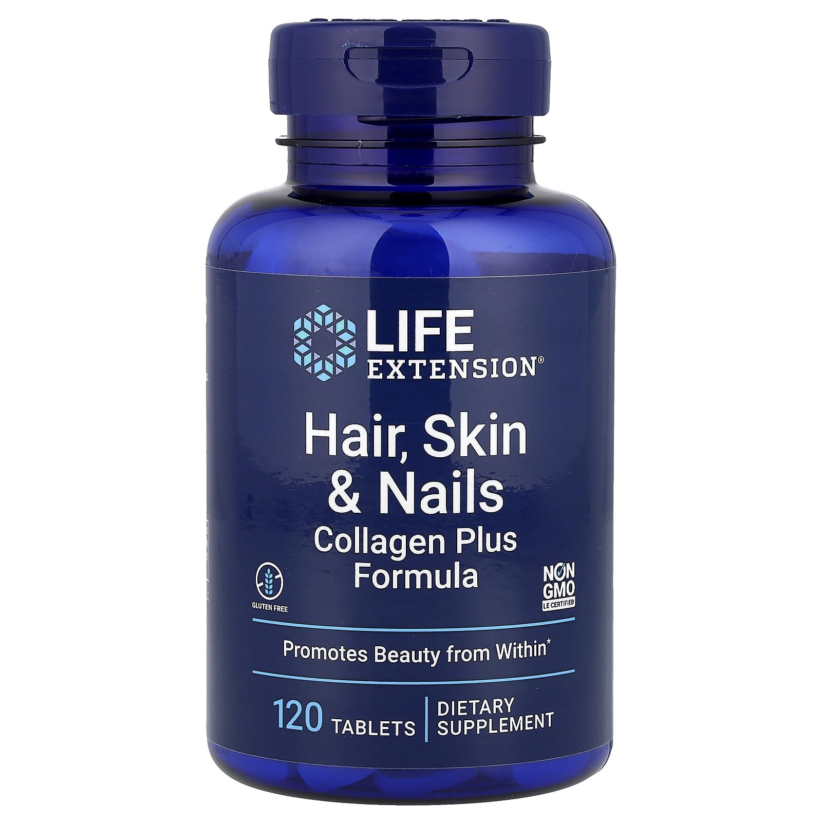 Life Extension Hair Skin & Nails Collagen Plus Formula 120 Tablet - İthal