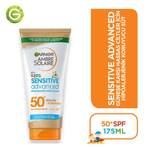 Garnier Ambre Solaire Çocuklar İçin Hipoalerjenik Koruyucu Süt SPF50+ 175 ml